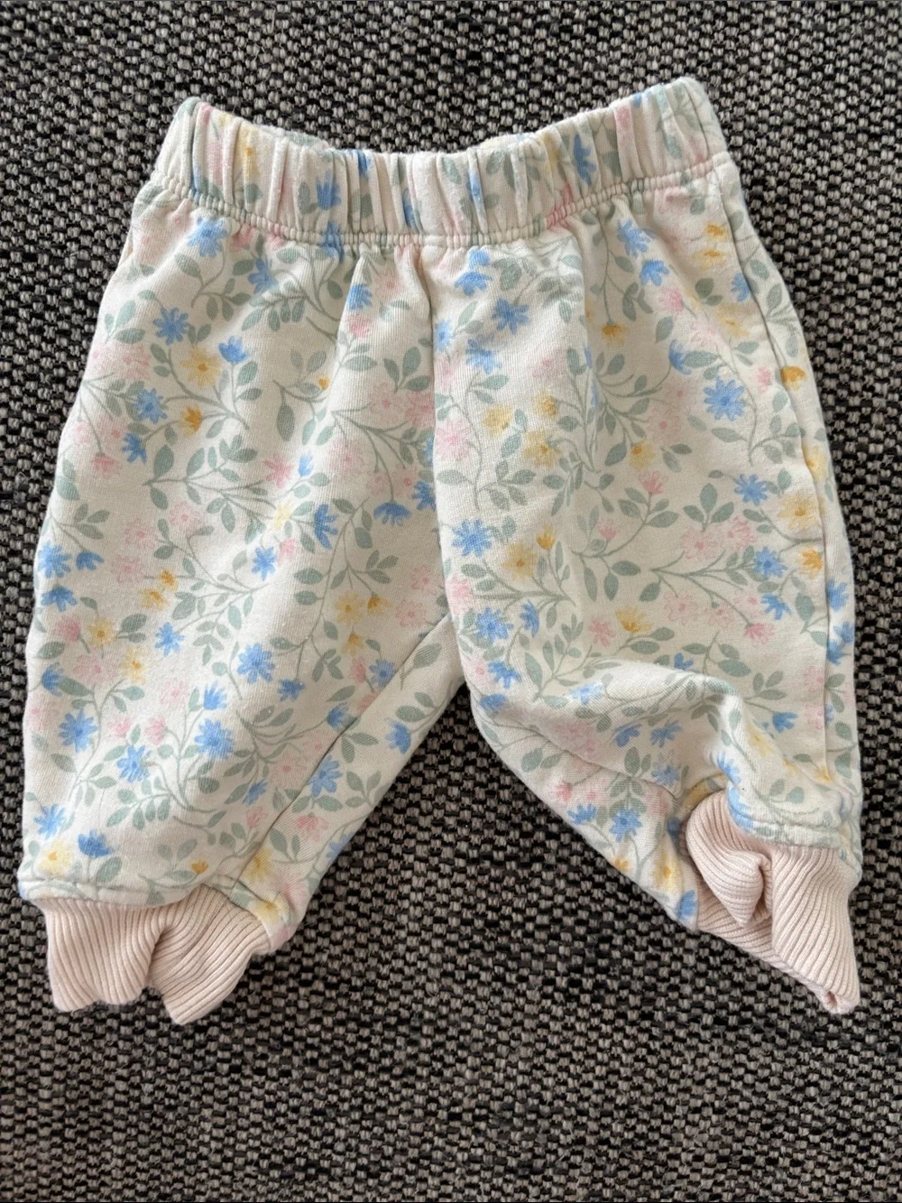Floral Baby Sweatshirt and Jogger Set - Pastel Floral Print